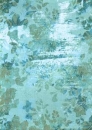 Hintergrundpapier Blumen nostalgisch, blau-türkis